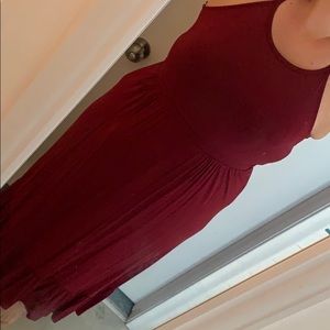 Old navy red jersey maxi dress